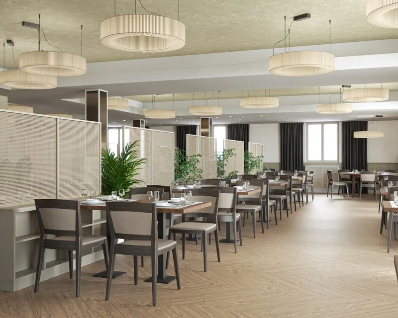 Eclipse viseće lampe u interijeru restorana